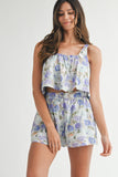 Danielle Floral Tank Set