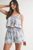 Danielle Floral Tank Set