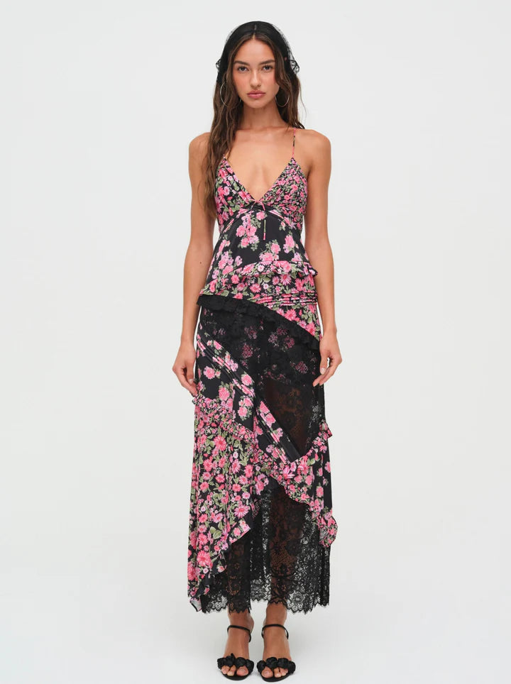 Rosalyn paneled maxi dress hotsell