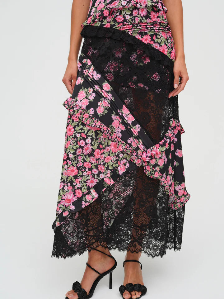 rosalyn maxi dress For Love & Lemons Rosalyn Maxi Dress - Black