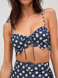 Dolly Denim Dot Bra Top