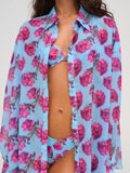 Floral Stems Button-Down Top