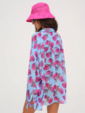 Floral Stems Button-Down Top