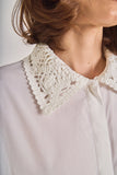 Crochet Collar Button Down