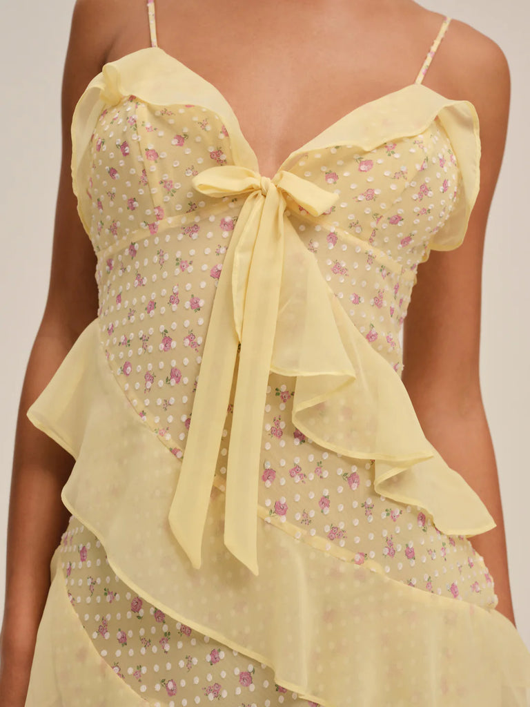 For Love & Lemons Debby Maxi Dress