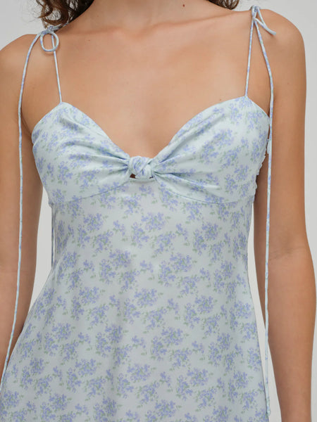 Adira Mini Dress - Blue Floral