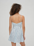 Adira Mini Dress - Blue Floral