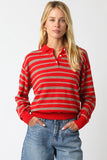 Kathy Stripe Top - Red
