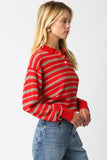 Kathy Stripe Top - Red
