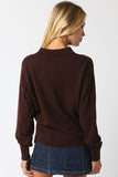 Nancy Knit Top - Brown