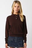 Nancy Knit Top - Brown