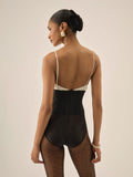 Emalie Taffeta Bodysuit