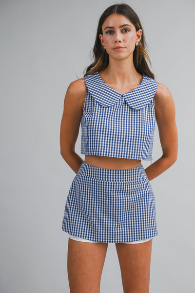 Plaid Skort Set