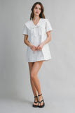 Eyelet Mini Dress