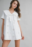 Eyelet Mini Dress