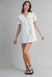Eyelet Mini Dress