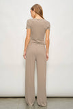 Ronnie Striped Top - Brown