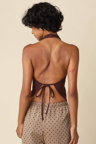 Hester Halter Top - Brown