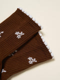 Snowflake Petal Grip Sock