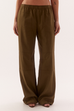 Remy Pant in Deep Khaki, side view