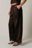 Lace Trim Stretch Pants