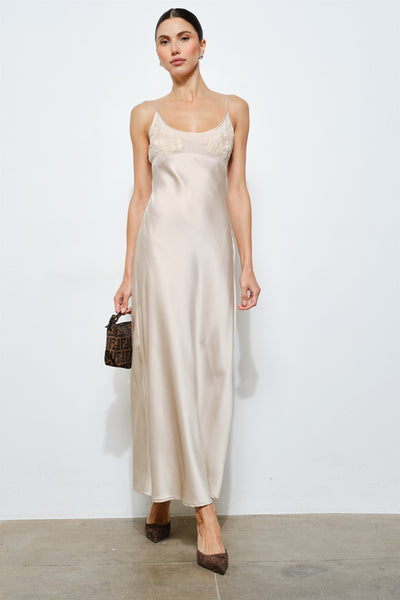 Clarisse Embroidered Slip Dress