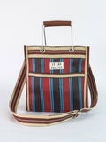 Palma Mini Metal Handle Tote - Cassis