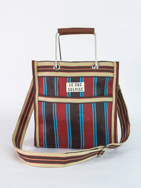 Palma Mini Metal Handle Tote - Cassis