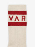 Spencer Sock - Sandshell/Red Dahlia