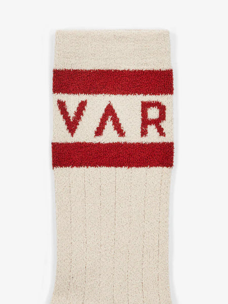 Spencer Sock - Sandshell/Red Dahlia
