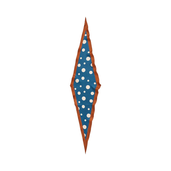 Retro Polka Silk Diamond Neckerchief