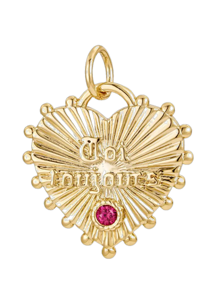 Esme French Heart Charm