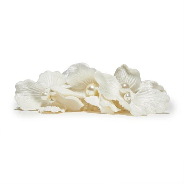 Ivory Magnolia Claw Clip