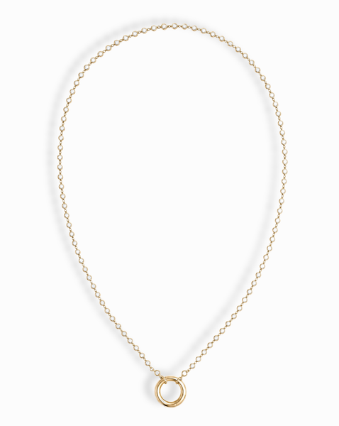 Callum Tennis Charm Clip Necklace