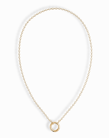Callum Tennis Charm Clip Necklace