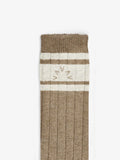 Malissa Plush Wide Rib Sock - Mink Taupe Marl