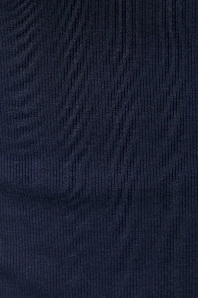 Navy Ribbed Tee