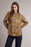Bandana Print Button-Up Shirt
