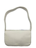 Blue Floral Beaded Shoulder Bag