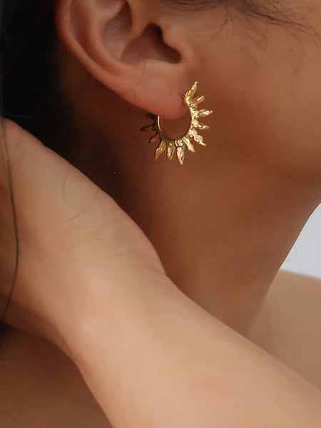 Sabliere Sunburst Hoops