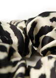 Zyra Silk Scrunchie - Black