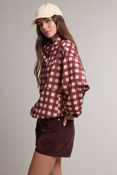 Rosie Check Windbreaker