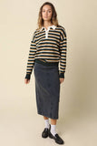 Belen Stripe Rugby Knit Sweater