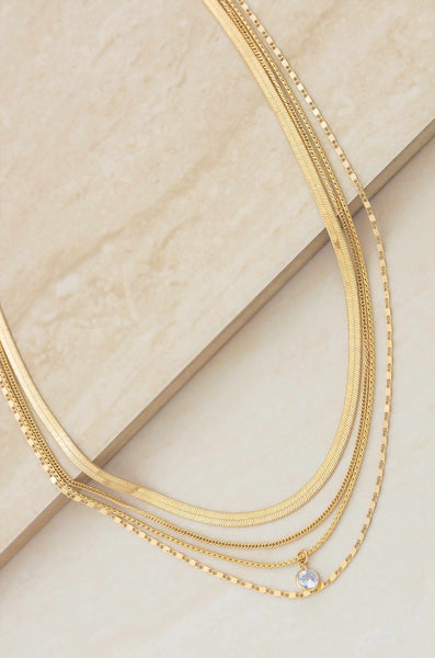 All the Chains Layered Necklace