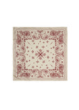 Paisley Silk Bandana - Vanilla Cream