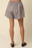 Gabi Gingham Linen Shorts