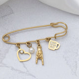 Charm Holder Brooch