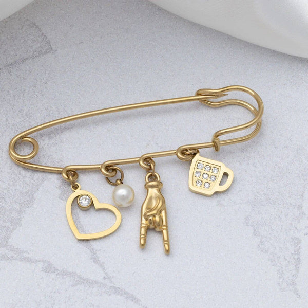 Charm Holder Brooch