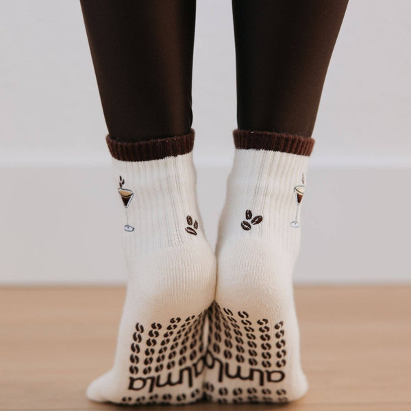 Espresso Martini Pilates Grip Socks