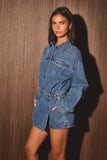 Hollis Denim Skort Romper